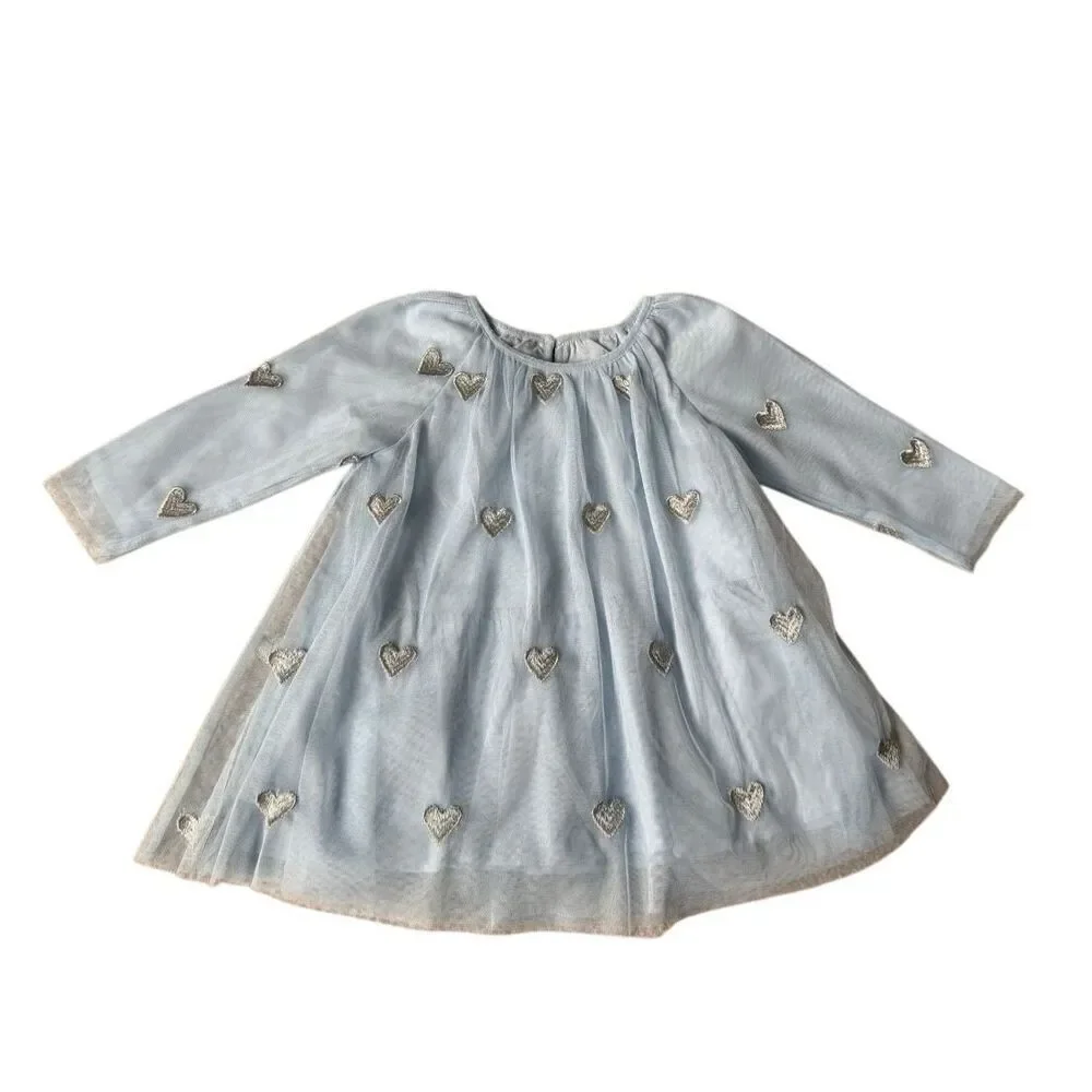 NEW Stella McCartney Kids Hear Blue‎ Dress 9 months